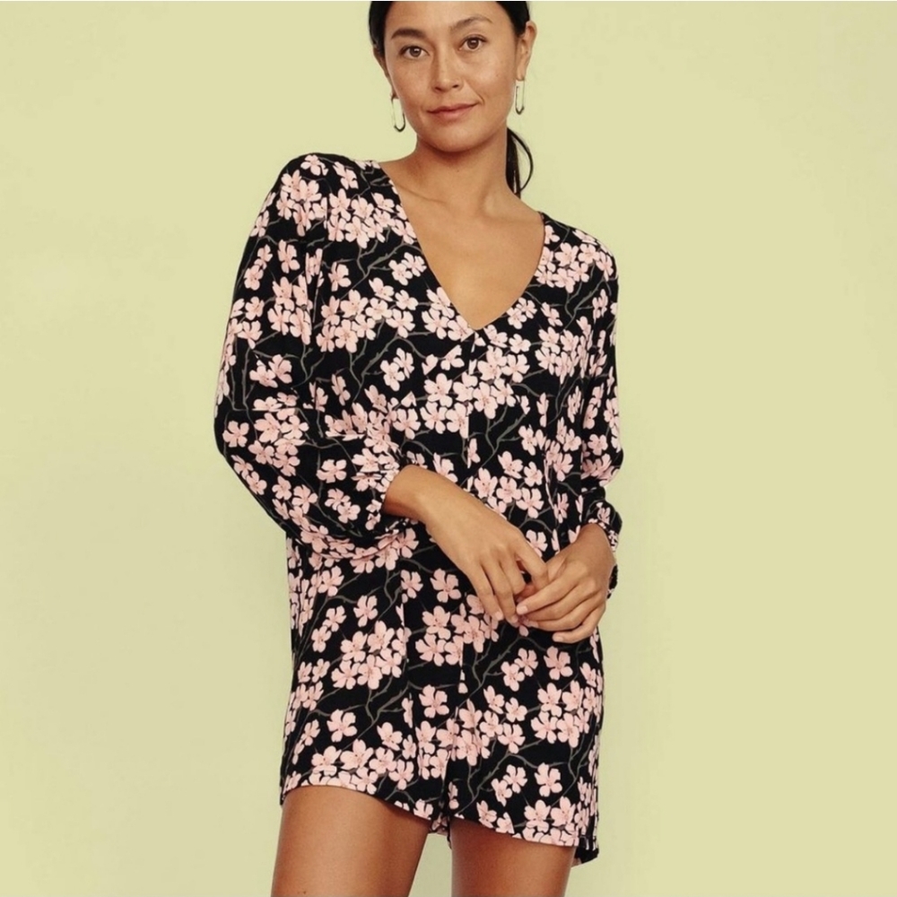 XS Ava Sky Cherry Blossom Romper Aria